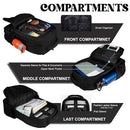 Large 40L Classic Backpack School Collage and Office – Sleek, Durable Unisex Spacy with Rain Cover - ( Black)